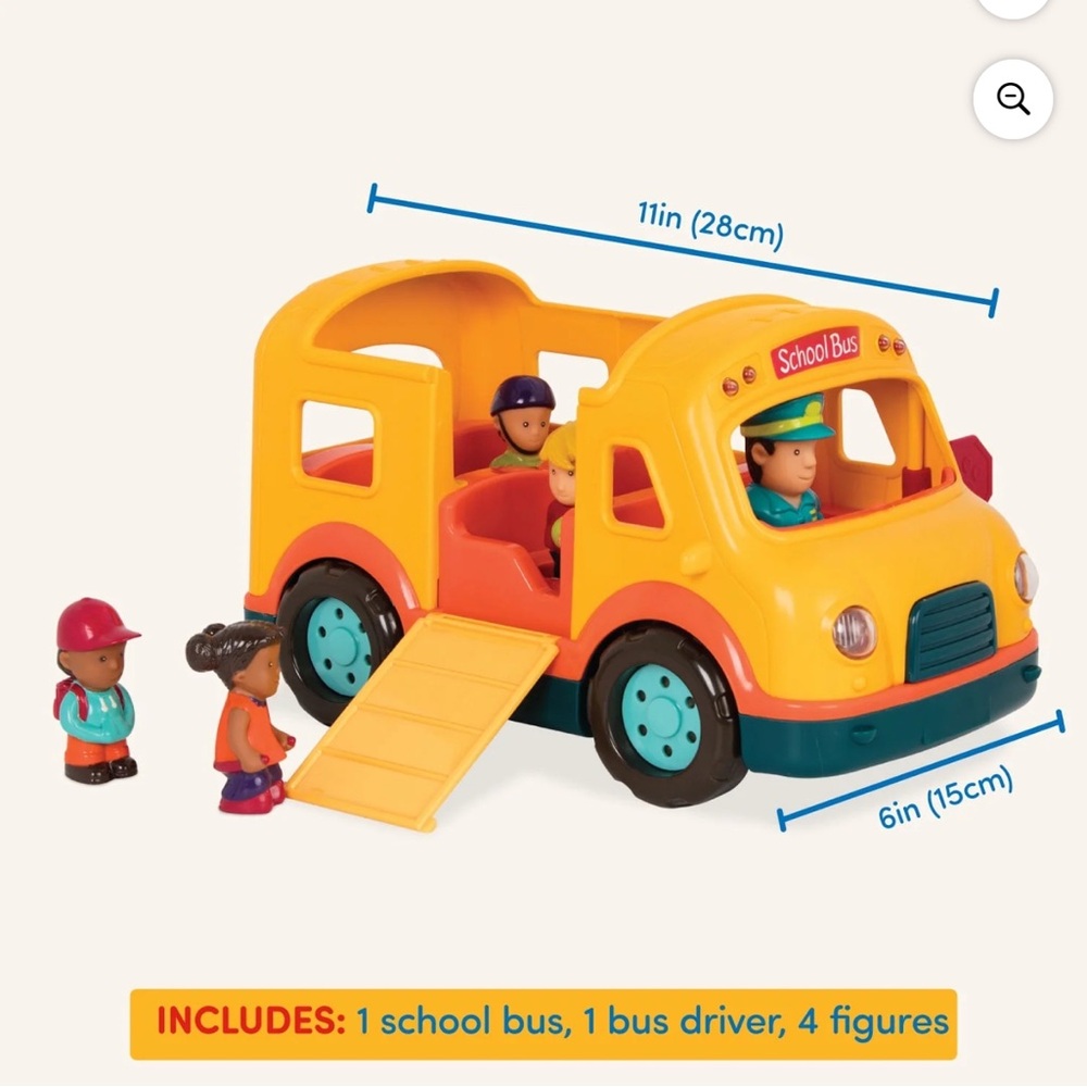 Yellow School Bus Toy Set